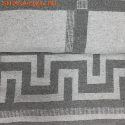 Одеяло байковое ГРЕЦИЯ 140х205 серое (фото)